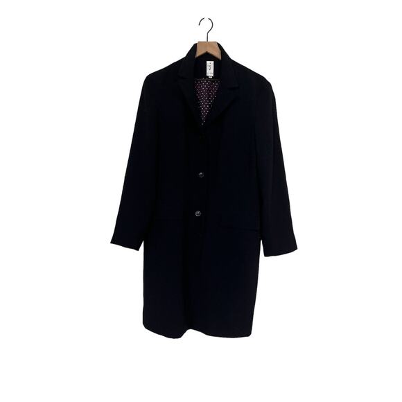Jade Womens Long Jacket Trench Navy Blue Size 16 - Picture 1 of 6